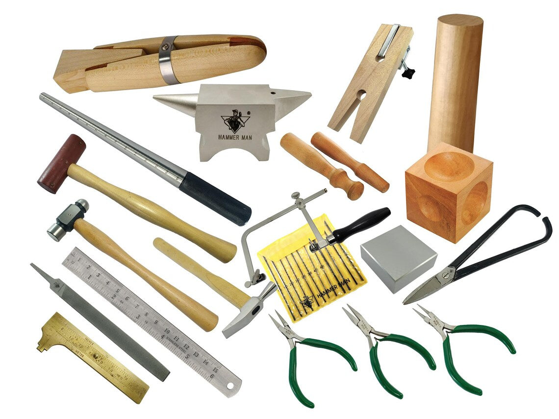 Metalsmith Tools Kit Beginners -Apprentice Metalsmithing Jewelry Makin –  Mekkisupplies