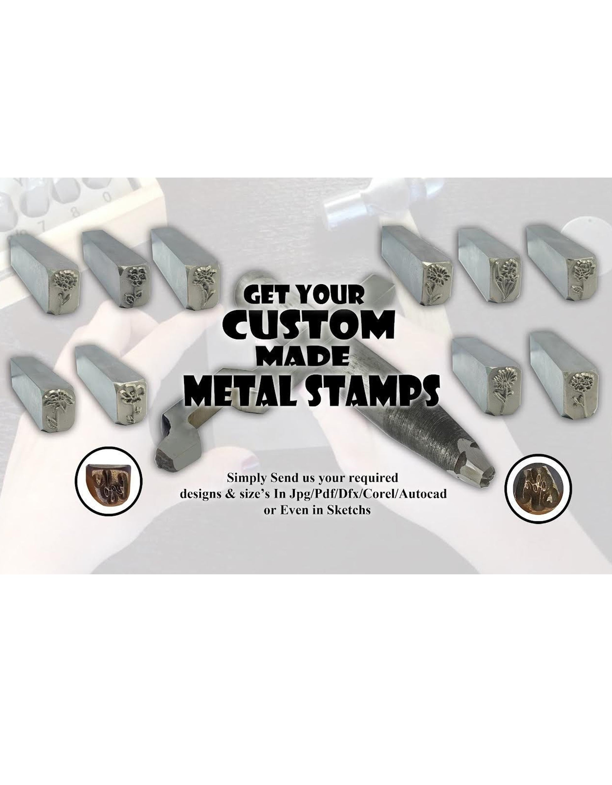 Custom Stamps, Logo Stamp, Metal Stamps, Stamping